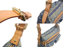 Load image into Gallery viewer, LOUIS VUITTON ルイヴィトン バギーPM ショルダーバッグ M95049 モノグラムデニム ゴールド金具 ブルー 美品 中古 4c067774