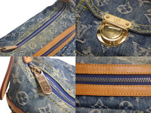 Load image into Gallery viewer, LOUIS VUITTON ルイヴィトン バギーPM ショルダーバッグ M95049 モノグラムデニム ゴールド金具 ブルー 美品 中古 4c067774