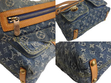 Load image into Gallery viewer, LOUIS VUITTON ルイヴィトン バギーPM ショルダーバッグ M95049 モノグラムデニム ゴールド金具 ブルー 美品 中古 4c067774