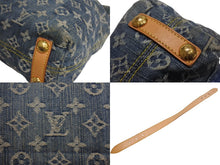 Load image into Gallery viewer, LOUIS VUITTON ルイヴィトン バギーPM ショルダーバッグ M95049 モノグラムデニム ゴールド金具 ブルー 美品 中古 4c067774