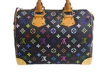 Load image into Gallery viewer, LOUISVUITTON ルイヴィトン モノグラムマルチカラー スピーディ30 ハンドバッグ 村上隆 M92642 ブラック 美品 中古 4c067775