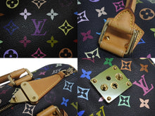 Load image into Gallery viewer, LOUISVUITTON ルイヴィトン モノグラムマルチカラー スピーディ30 ハンドバッグ 村上隆 M92642 ブラック 美品 中古 4c067775