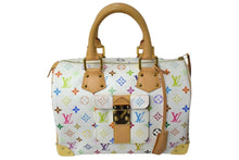Load image into Gallery viewer, LOUIS VUITTON ルイヴィトン モノグラムマルチカラー スピーディ30 ハンドバッグ M92643 村上隆 ホワイト ゴールド金具 美品 中古 4c067776