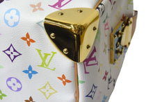 Load image into Gallery viewer, LOUIS VUITTON ルイヴィトン モノグラムマルチカラー スピーディ30 ハンドバッグ M92643 村上隆 ホワイト ゴールド金具 美品 中古 4c067776