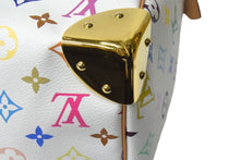 Load image into Gallery viewer, LOUIS VUITTON ルイヴィトン モノグラムマルチカラー スピーディ30 ハンドバッグ M92643 村上隆 ホワイト ゴールド金具 美品 中古 4c067776