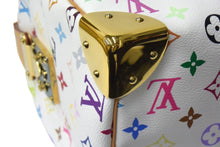 Load image into Gallery viewer, LOUIS VUITTON ルイヴィトン モノグラムマルチカラー スピーディ30 ハンドバッグ M92643 村上隆 ホワイト ゴールド金具 美品 中古 4c067776