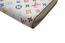 Load image into Gallery viewer, LOUIS VUITTON ルイヴィトン モノグラムマルチカラー ジッピーウォレット M60241 村上隆 ゴールド金具 ホワイト 美品 中古 4c067790