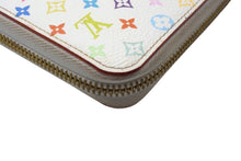 Load image into Gallery viewer, LOUIS VUITTON ルイヴィトン モノグラムマルチカラー ジッピーウォレット M60241 村上隆 ゴールド金具 ホワイト 美品 中古 4c067790