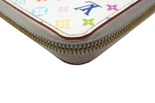 Load image into Gallery viewer, LOUIS VUITTON ルイヴィトン モノグラムマルチカラー ジッピーウォレット M60241 村上隆 ゴールド金具 ホワイト 美品 中古 4c067790