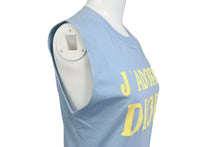 Load image into Gallery viewer, ChristianDior クリスチャンディオール J&#39;ADORE タンクトップ 2E12155300 イタリア製 ブルー イエロー サイズ38 美品 中古 4c067838