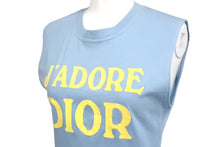 Load image into Gallery viewer, ChristianDior クリスチャンディオール J&#39;ADORE タンクトップ 2E12155300 イタリア製 ブルー イエロー サイズ38 美品 中古 4c067838
