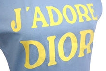 Load image into Gallery viewer, ChristianDior クリスチャンディオール J&#39;ADORE タンクトップ 2E12155300 イタリア製 ブルー イエロー サイズ38 美品 中古 4c067838