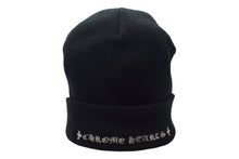 Load image into Gallery viewer, 極美品 ChromeHearts クロムハーツ MattyBoy マッティボーイ ロゴ刺繍 ニットキャップ ビーニー ブラック ONE SIZE 中古 4c067839