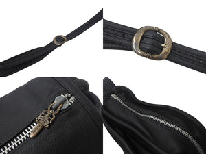 ChromeHearts クロムハーツ ショルダーバッグ ダガージップ ガンスリンガー 2232-304-2000-0900 レザー ブラック 美品 中古 4c067893