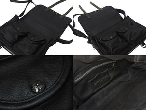 ChromeHearts クロムハーツ ショルダーバッグ ダガージップ ガンスリンガー 2232-304-2000-0900 レザー ブラック 美品 中古 4c067893