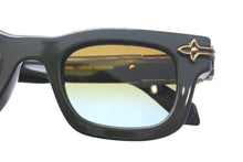 画像をギャラリービューアに読み込む, 極美品 LOUIS VUITTON ルイヴィトン サングラス LV アラベスク Z2556U サイズ49□24 150 カーキ アセテート 中古 4c067928