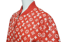 画像をギャラリービューアに読み込む, SUPREME シュプリーム ルイ ヴィトン ルイ ルイ LV Leather Baseball Jacket レザージャケット HDL90ED0S サイズ44 ゴートレザー 美品 中古 4c067958 