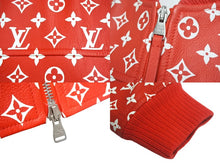 画像をギャラリービューアに読み込む, SUPREME シュプリーム ルイ ヴィトン ルイ ルイ LV Leather Baseball Jacket レザージャケット HDL90ED0S サイズ44 ゴートレザー 美品 中古 4c067958 