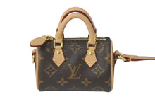 Load image into Gallery viewer, 美品 Louis Vuitton ルイヴィトン バッグチャーム マイクロ スピーディ モノグラム ブラウン ゴールド金具 M00544 中古 4c067966