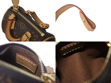 Load image into Gallery viewer, 美品 Louis Vuitton ルイヴィトン バッグチャーム マイクロ スピーディ モノグラム ブラウン ゴールド金具 M00544 中古 4c067966