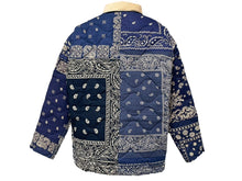 画像をギャラリービューアに読み込む, 新品未使用 READY MADE レディメイド Quilting Bandana Burn Coat ジャケット サイズ1 ペイズリー柄 キルティング RE-CO-NV-00-00-111 中古 4c067968