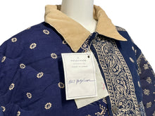 画像をギャラリービューアに読み込む, 新品未使用 READY MADE レディメイド Quilting Bandana Burn Coat ジャケット サイズ1 ペイズリー柄 キルティング RE-CO-NV-00-00-111 中古 4c067968