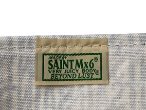 未使用 SAINT MICHAEL セントマイケル トートバックS ブルー SM-YS1-0000-084 キャンバス 中古 4c067993 