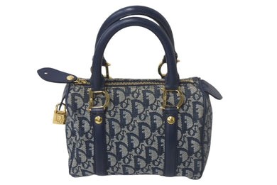 Christian Dior クリスチャンディオール ハンドバッグ トロッター CP0070 ゴールド金具 美品 中古 4c068021