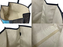 画像をギャラリービューアに読み込む, 新品同様 Goyard ゴヤール ヴィレットMM トートバッグ フレンチブルドック PVC キャンバス ネイビーブルー 中古 4c068038