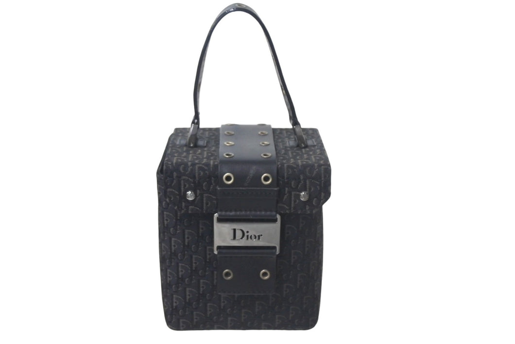 Christian Dior クリスチャンディオール バニティ ハンドバッグ ストリートシック トロッター ジャガード レザー 美品 中古 4c068057