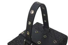 Load image into Gallery viewer, Christian Dior クリスチャンディオール バニティ ハンドバッグ ストリートシック トロッター ジャガード レザー 美品 中古 4c068057