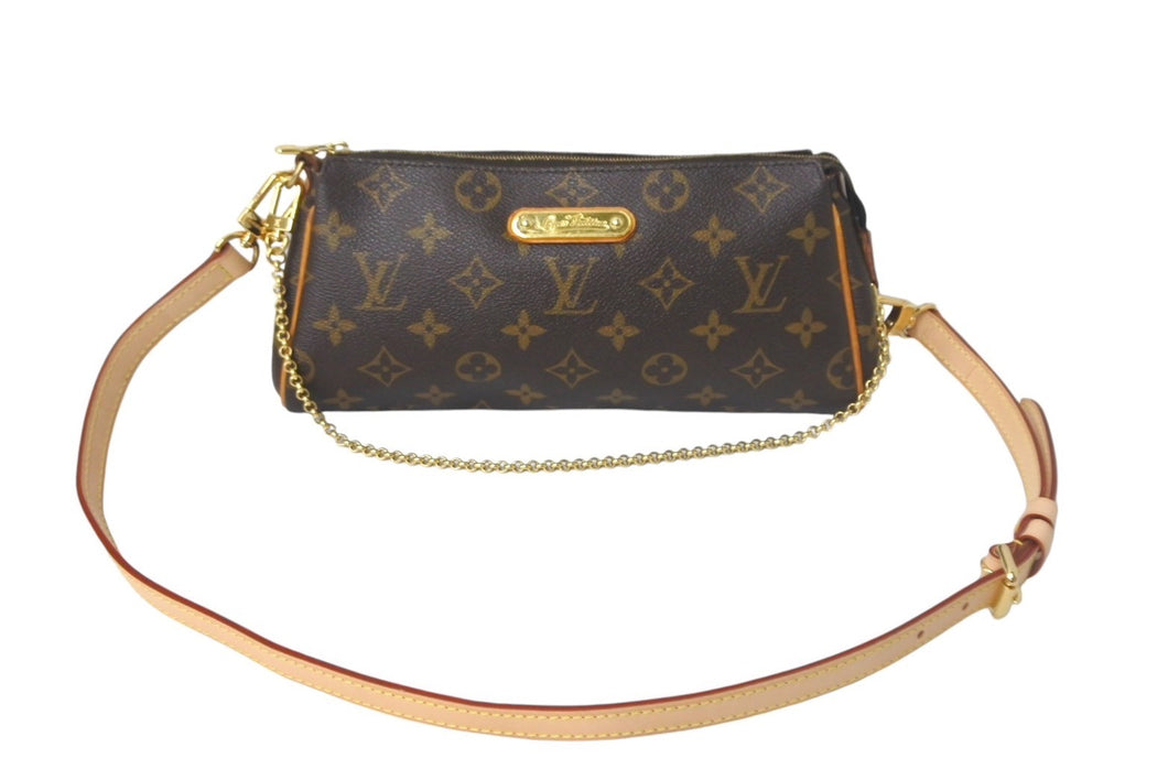 LOUIS VUITTON ルイヴィトン エヴァ ショルダーバッグ M95567 モノグラム PVC レザー ゴールド金具 美品 中古 4c068061