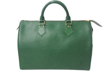 Load image into Gallery viewer, LOUIS VUITTON ルイヴィトンM43004 スピーディ30 ハンドバッグ カバン エピ グリーン レザー 美品 中古 4c068062