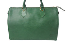 Load image into Gallery viewer, LOUIS VUITTON ルイヴィトンM43004 スピーディ30 ハンドバッグ カバン エピ グリーン レザー 美品 中古 4c068062