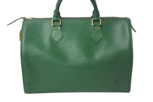 Load image into Gallery viewer, LOUIS VUITTON ルイヴィトンM43004 スピーディ30 ハンドバッグ カバン エピ グリーン レザー 美品 中古 4c068062