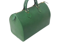 Load image into Gallery viewer, LOUIS VUITTON ルイヴィトンM43004 スピーディ30 ハンドバッグ カバン エピ グリーン レザー 美品 中古 4c068062