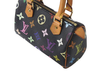 Load image into Gallery viewer, LOUIS VUITTON ルイヴィトン ミニスピーディ ハンドバッグ M92644 モノグラムマルチカラー ブラック ゴールド金具 村上隆 美品 中古 4c068086