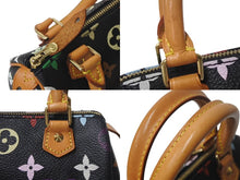 Load image into Gallery viewer, LOUIS VUITTON ルイヴィトン ミニスピーディ ハンドバッグ M92644 モノグラムマルチカラー ブラック ゴールド金具 村上隆 美品 中古 4c068086