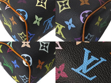 Load image into Gallery viewer, LOUIS VUITTON ルイヴィトン ミニスピーディ ハンドバッグ M92644 モノグラムマルチカラー ブラック ゴールド金具 村上隆 美品 中古 4c068086