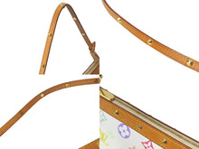 Load image into Gallery viewer, LOUIS VUITTON ルイヴィトン モノグラム マルチカラー ポシェット アクセソワール アクセサリーポーチ M92649 村上隆 ホワイト 美品 中古 4c068094