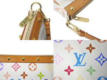 Load image into Gallery viewer, LOUIS VUITTON ルイヴィトン モノグラム マルチカラー ポシェット アクセソワール アクセサリーポーチ M92649 村上隆 ホワイト 美品 中古 4c068094