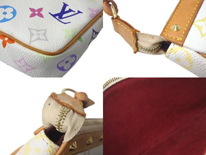 LOUIS VUITTON ルイヴィトン モノグラム マルチカラー ポシェット アクセソワール アクセサリーポーチ M92649 村上隆 ホワイト 美品 中古 4c068094