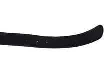 Load image into Gallery viewer, CHROME HEARTS クロムハーツ 1.5クラシック オーバルスター ベルト バックル サイズ36 シルバー925 レザー ブラック 美品 中古 4c068136