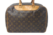 Load image into Gallery viewer, Louis Vuitton ルイヴィトン モノグラム ドーヴィル ハンドバッグ 廃番品 M47270 ブラウン ロゴ 鞄 良品 中古 4c068154
