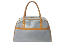 Load image into Gallery viewer, LOUIS VUITTON ルイヴィトン トンプキンス スクエア ハンドバッグ M91150 モノグラムヴェルニ レザー ブルー 美品 中古 4c068156