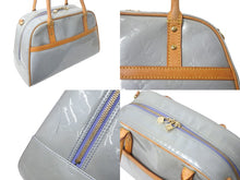 Load image into Gallery viewer, LOUIS VUITTON ルイヴィトン トンプキンス スクエア ハンドバッグ M91150 モノグラムヴェルニ レザー ブルー 美品 中古 4c068156