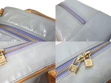 Load image into Gallery viewer, LOUIS VUITTON ルイヴィトン トンプキンス スクエア ハンドバッグ M91150 モノグラムヴェルニ レザー ブルー 美品 中古 4c068156