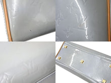 Load image into Gallery viewer, LOUIS VUITTON ルイヴィトン トンプキンス スクエア ハンドバッグ M91150 モノグラムヴェルニ レザー ブルー 美品 中古 4c068156