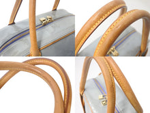 Load image into Gallery viewer, LOUIS VUITTON ルイヴィトン トンプキンス スクエア ハンドバッグ M91150 モノグラムヴェルニ レザー ブルー 美品 中古 4c068156