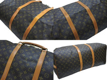 Load image into Gallery viewer, LOUIS VUITTON ルイヴィトン キーポル バンドリエール60 ボストンバッグ M41412 モノグラム PVC レザー ブラウン 美品 中古 4b006816